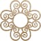 Ekena Millwork Cohen Wood Fretwork Pierced Ceiling Medallion, Red Oak, 34"OD x 11 5/8"ID x 1/4"T CMWP34X34X0250CORO - alternate 1
